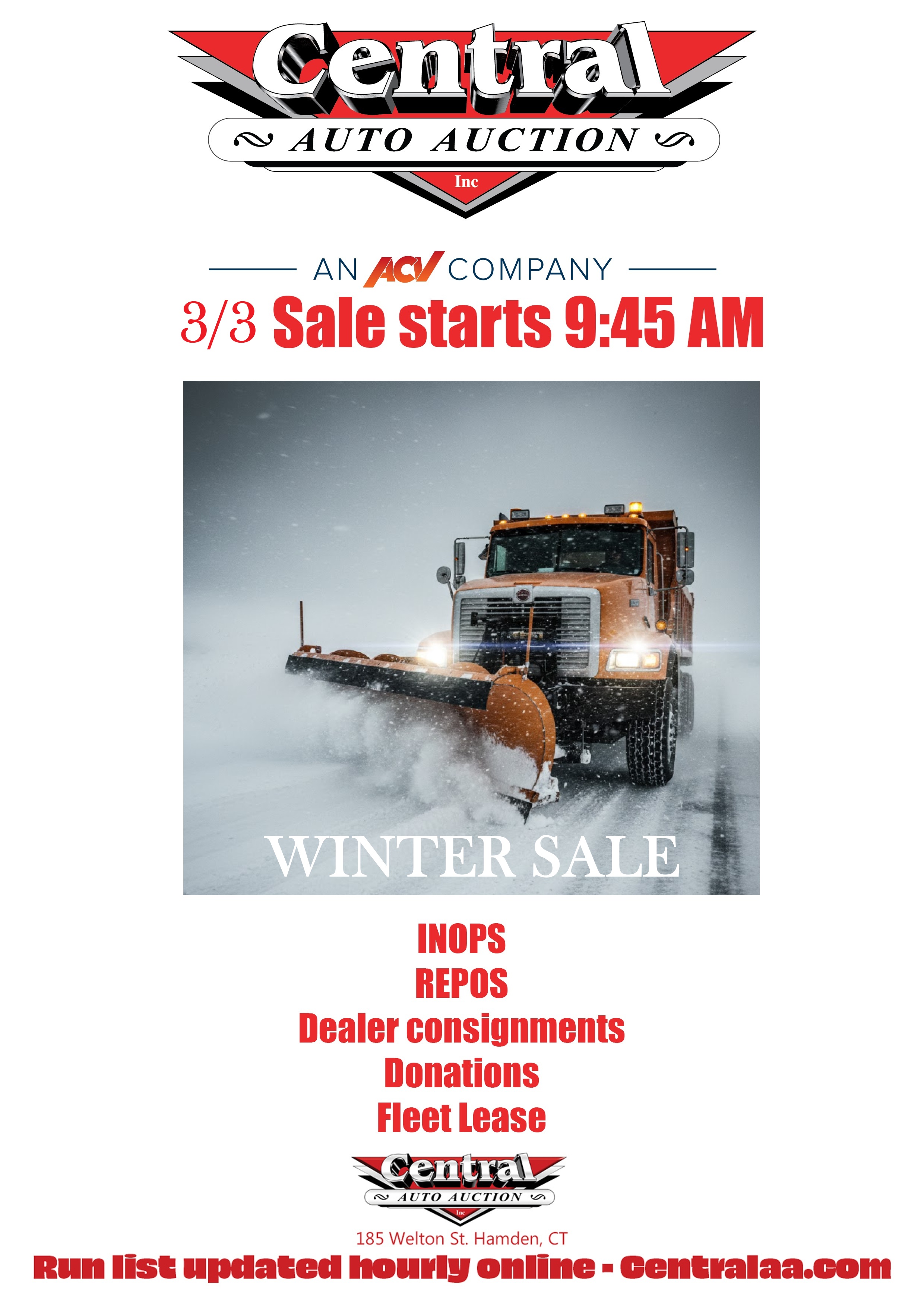 New at Central Auto Auction