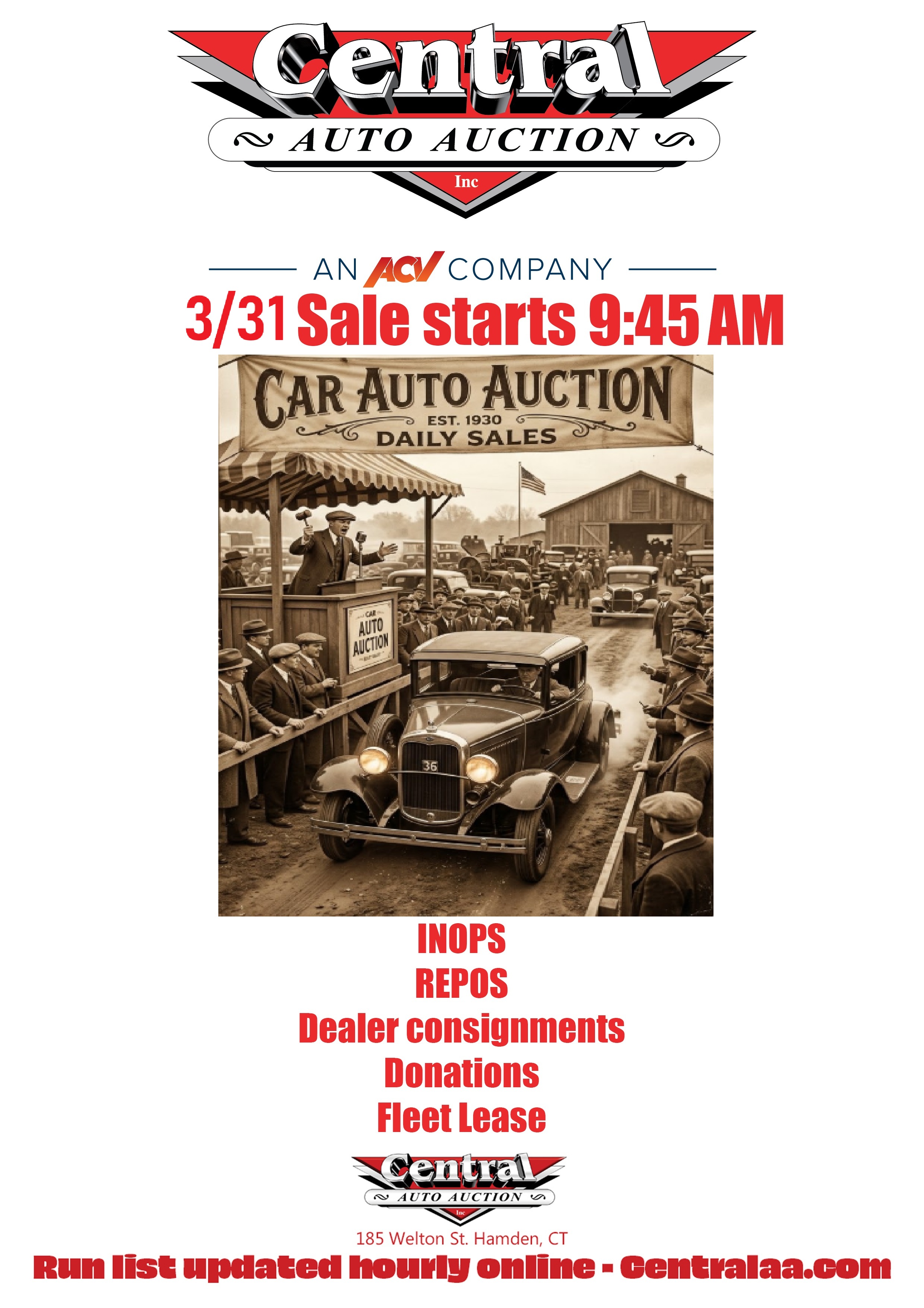 New at Central Auto Auction