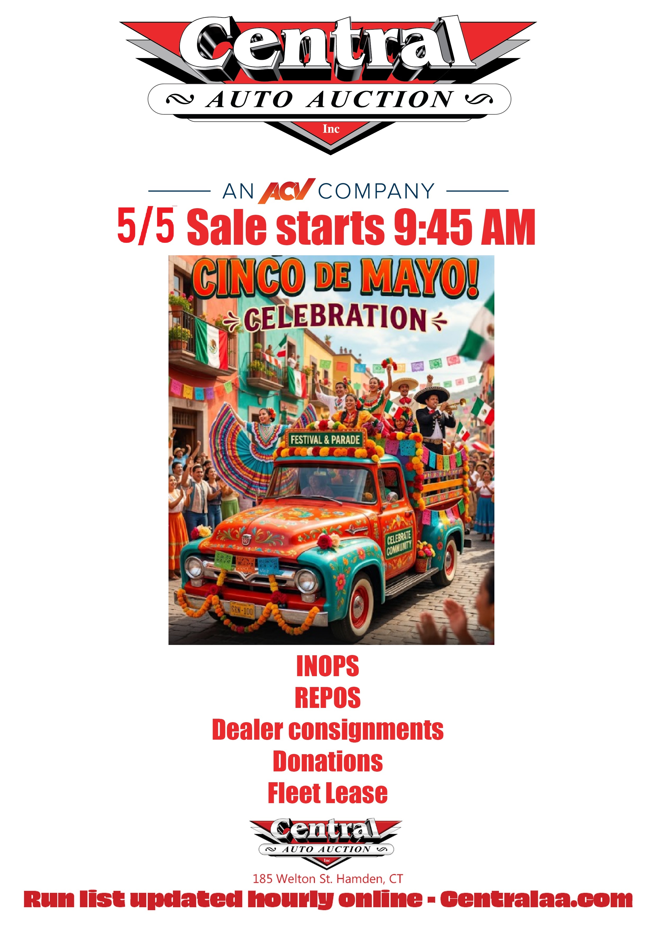 New at Central Auto Auction