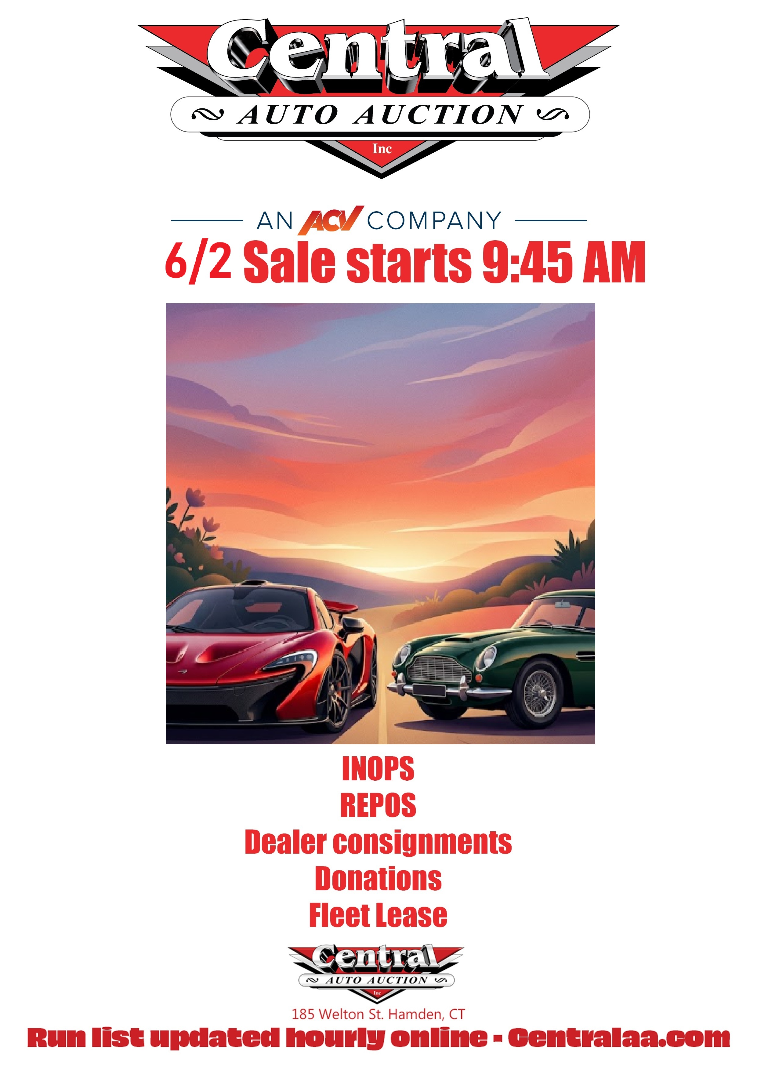 New at Central Auto Auction