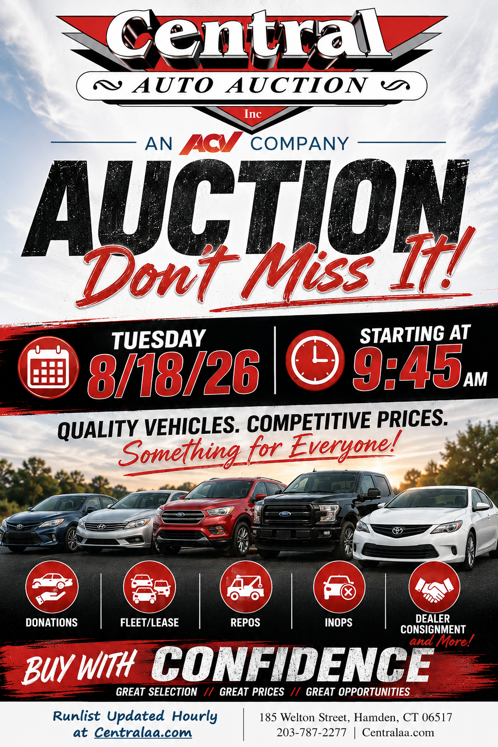 New at Central Auto Auction