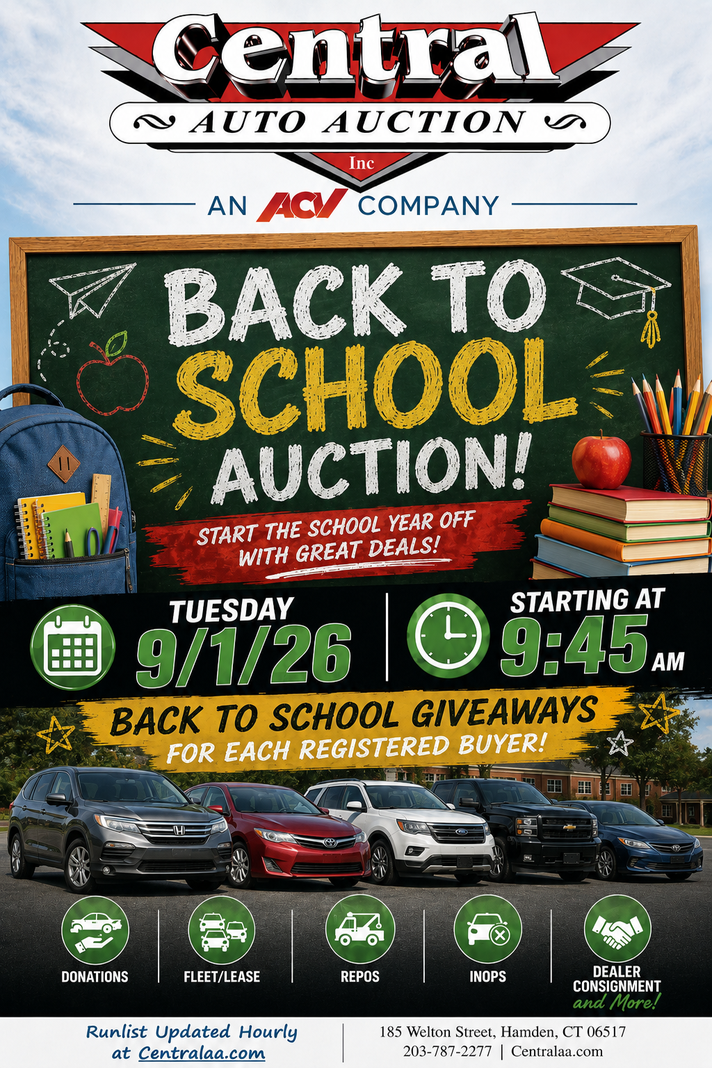 New at Central Auto Auction