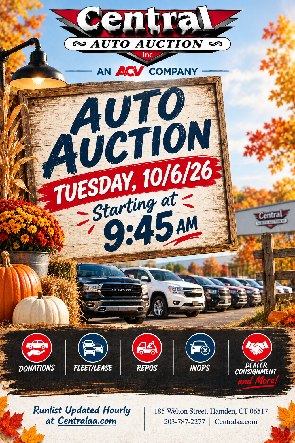 New at Central Auto Auction