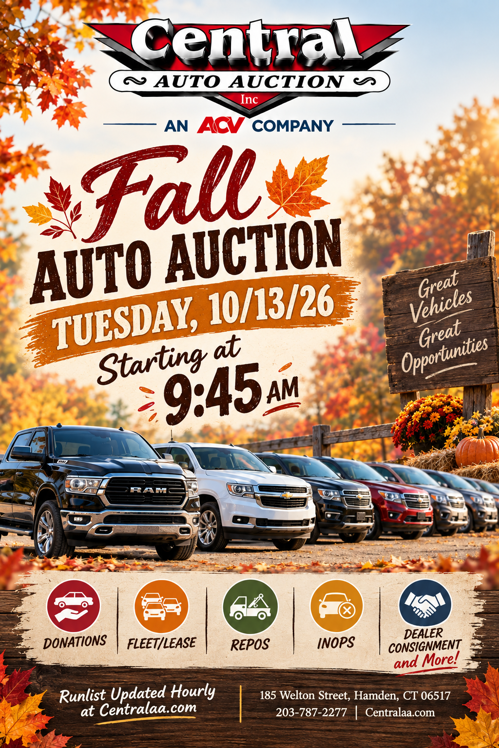 New at Central Auto Auction